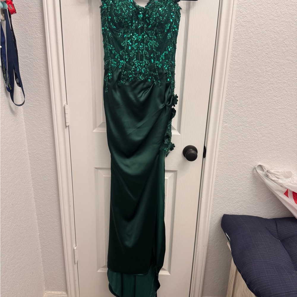 ADORA Emerald Green Prom Dress